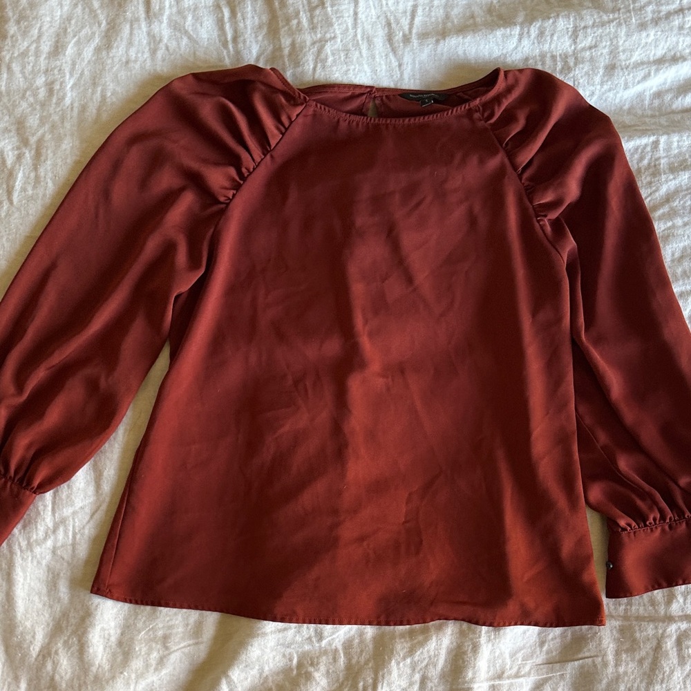 Banana Republic Rust Blouse - Picture 1 of 2